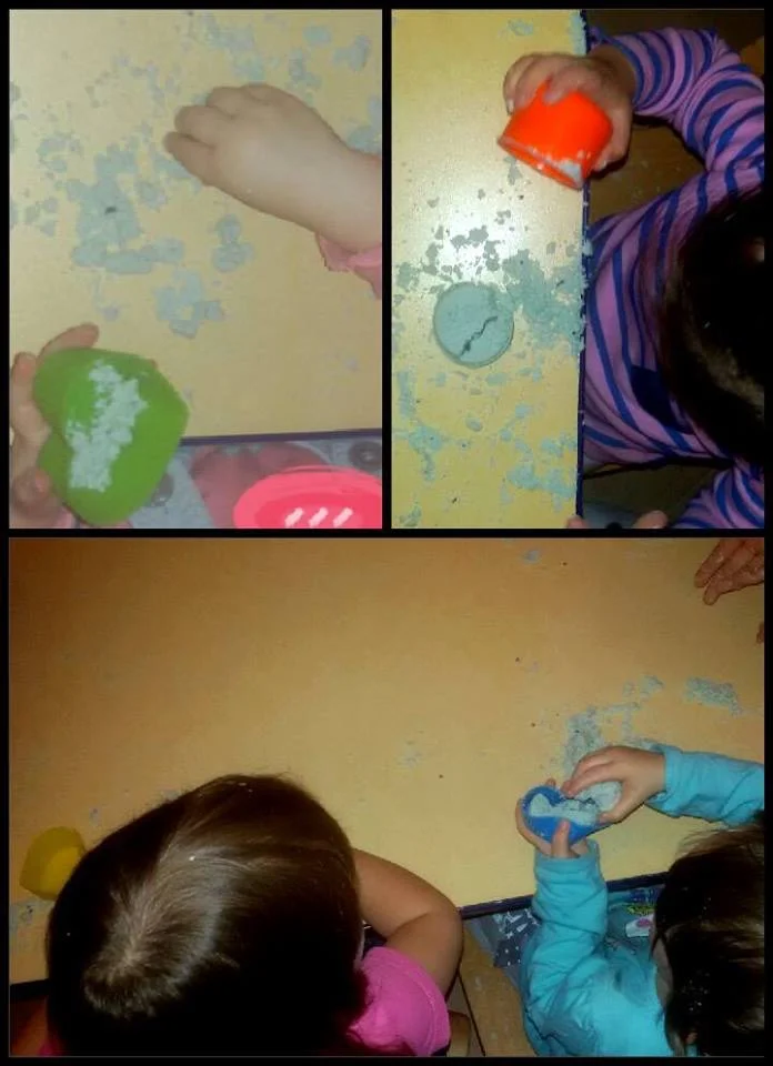 Praca plastyczna: Księżycowy piasek z mąki