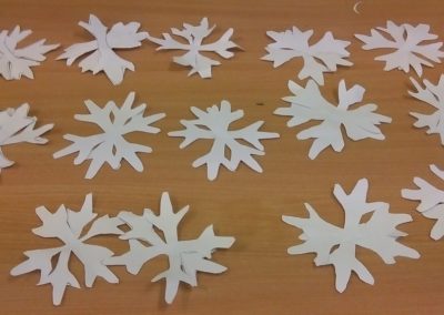 Płatek śniegu Dzień Koloru Białego Izabela Kowalska Prace plastyczne Światowy Dzień Śniegu Zima (Prace plastyczne) 