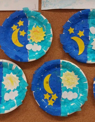 Praca plastyczna: Pory dnia 1