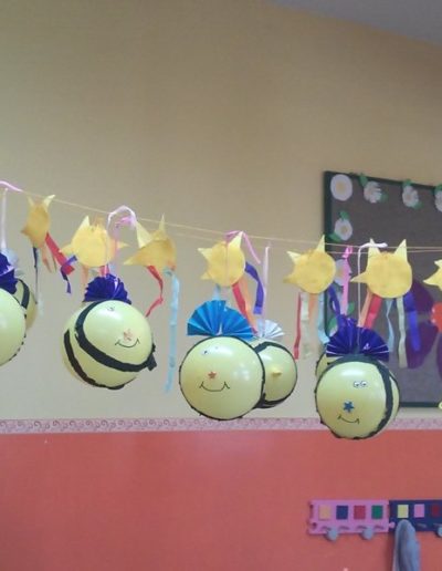 Praca plastyczna: Pszczoły z balona 1