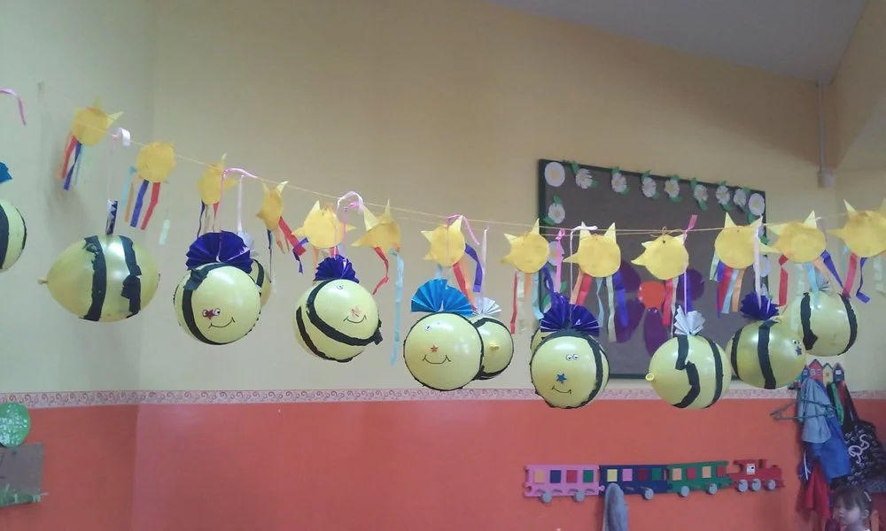 Praca plastyczna: Pszczoły z balona