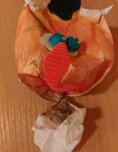 Praca plastyczna: Sowy z torebek śniadaniowych 8