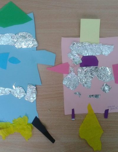 Praca plastyczna: Rakieta z folii aluminiowej 3