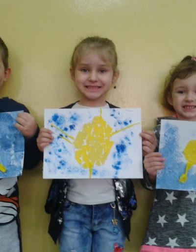 Praca plastyczna: Słoneczko - wyklejanka 2