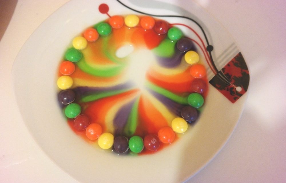 Praca plastyczna: Słodka tęcza ze Skittlesów