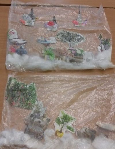 Praca plastyczna: W zimowym ogrodzie z użyciem waty 3