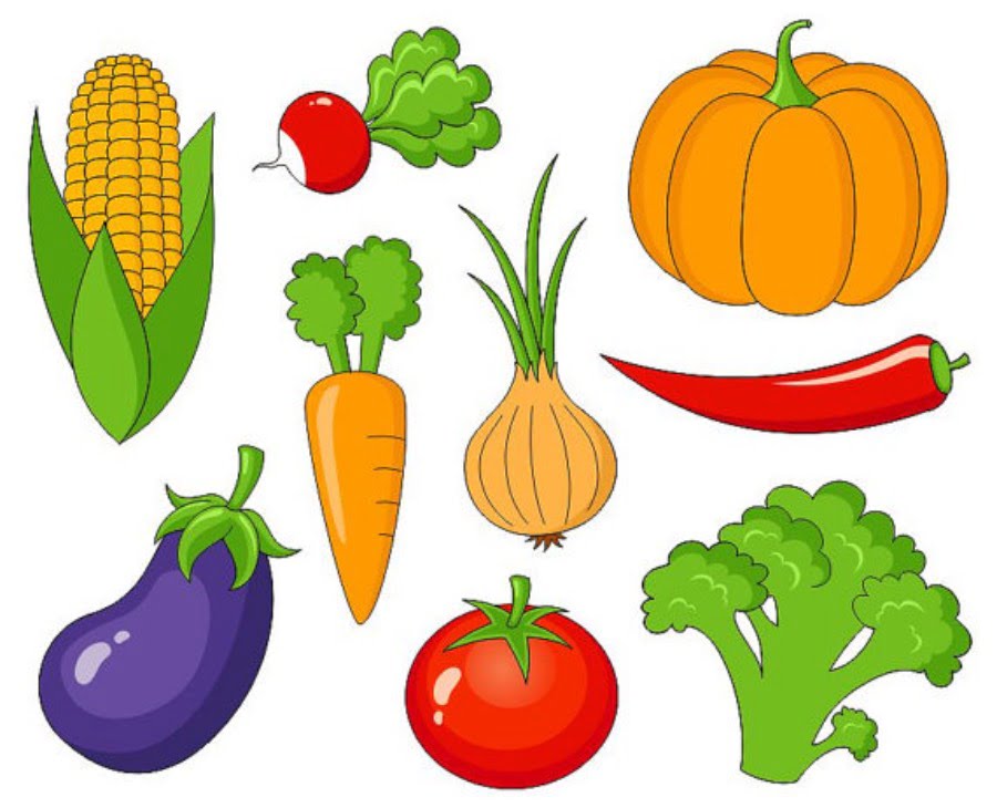 Jesień: warzywa - kolorowanka 1