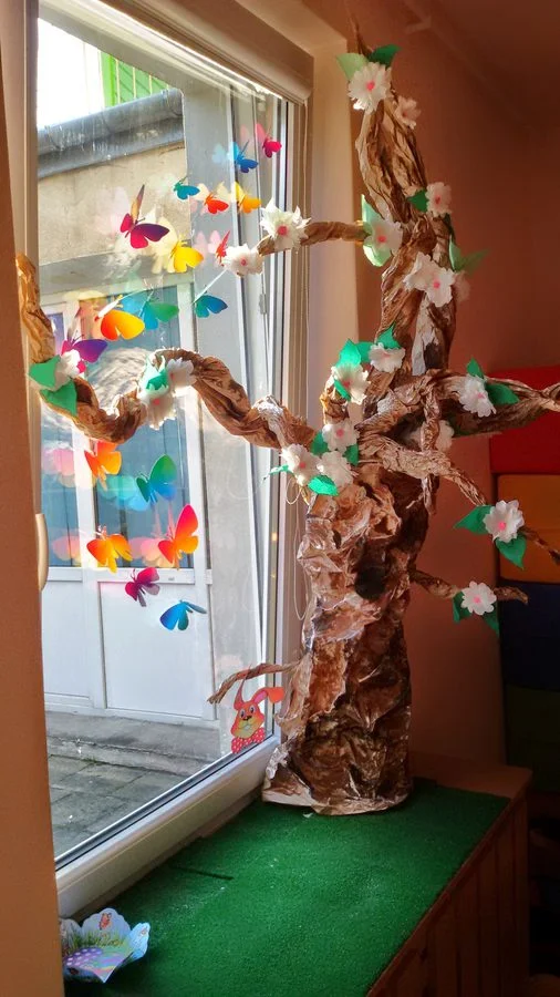 Praca plastyczna: Wiosenne drzewo rozmiar XXL