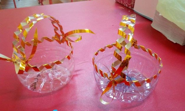 Praca plastyczna: Koszyczki z butelek