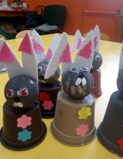 Praca plastyczna: Króliczki z doniczki 2