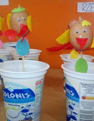 Praca plastyczna: Kurczak z wydmuszki (rzeżucha) 3