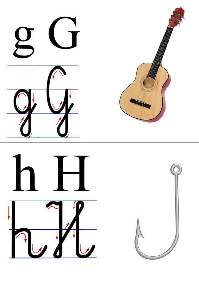 Alfabet: tabliczki z obrazkami