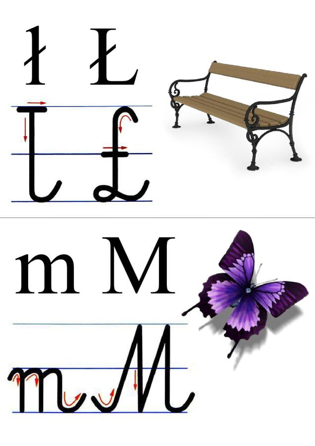 Alfabet: tabliczki z obrazkami Ania Jóźwina Nauka pisania Pomoce dydaktyczne 
