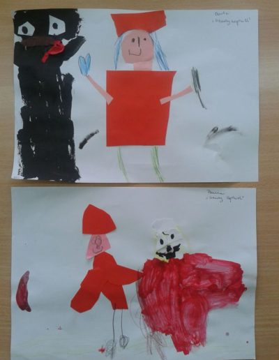 Praca plastyczna: Czerwony Kapturek 2