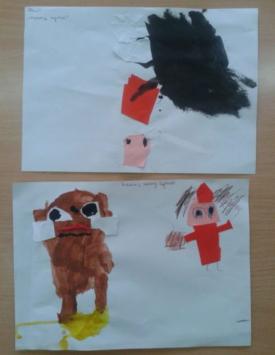 Praca plastyczna: Czerwony Kapturek 3