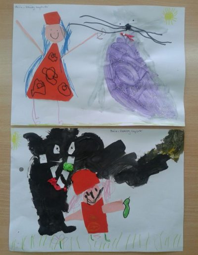 Praca plastyczna: Czerwony Kapturek 4