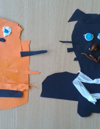 Praca plastyczna: Kotek Kłopotek - wycinanka 6