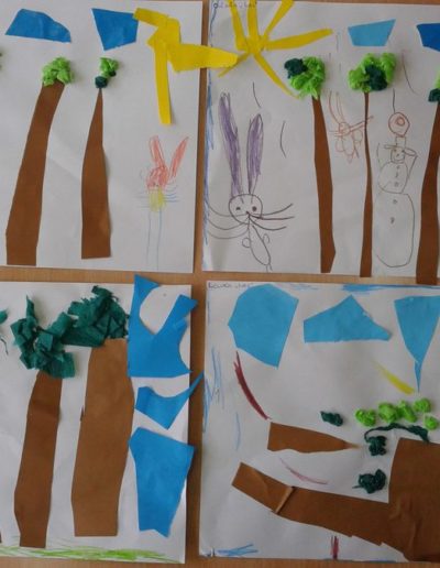 Praca plastyczna: Las - wycinanka 5