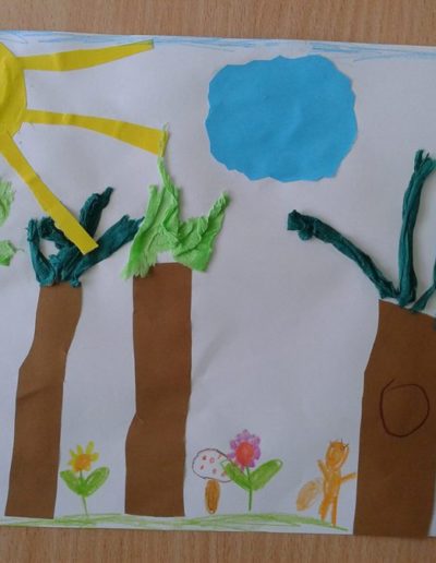 Praca plastyczna: Las - wycinanka 7