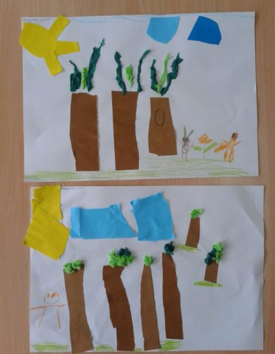 Praca plastyczna: Las - wycinanka 8