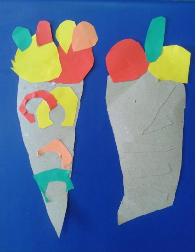 Praca plastyczna: Lody w wafelku - wycinanka 6