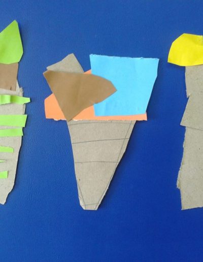 Praca plastyczna: Lody w wafelku - wycinanka 11