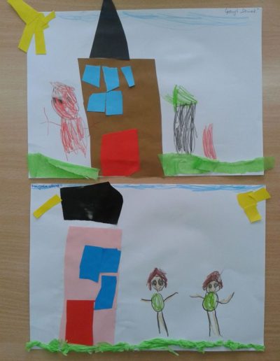 Praca plastyczna: Mój dom - wycinanka 17