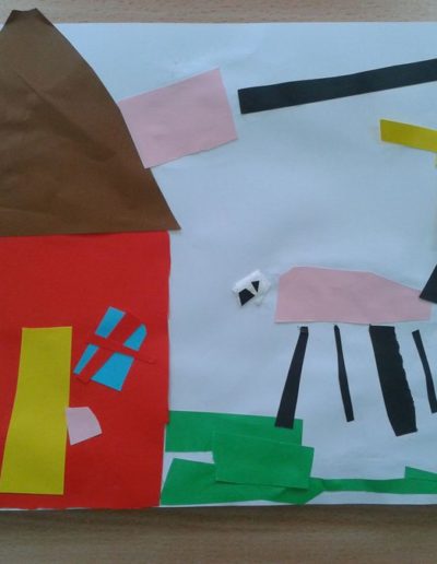 Praca plastyczna: Mój dom - wycinanka 19