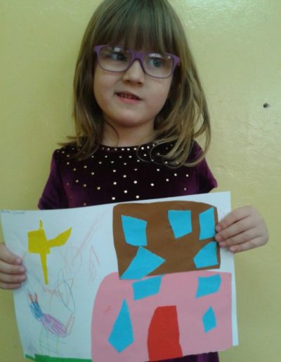 Praca plastyczna: Mój dom - wycinanka 7