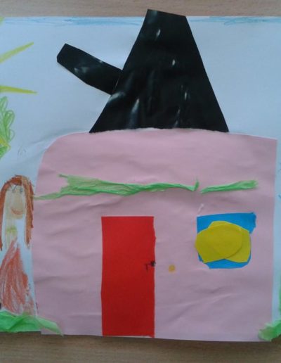 Praca plastyczna: Mój dom - wycinanka 8