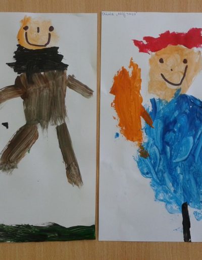 Praca plastyczna: Mój tata (z użyciem farb plakatowych) 3