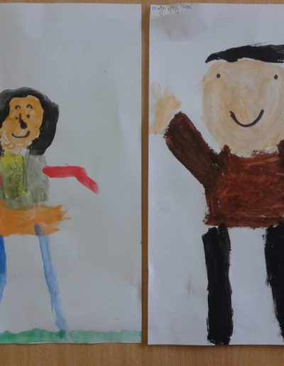 Praca plastyczna: Mój tata (z użyciem farb plakatowych) 4