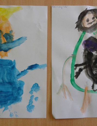 Praca plastyczna: Mój tata (z użyciem farb plakatowych) 6