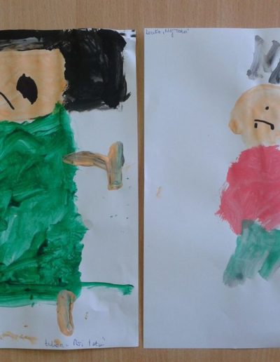 Praca plastyczna: Mój tata (z użyciem farb plakatowych) 7