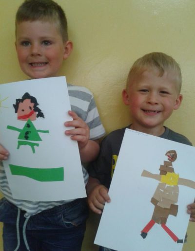 Praca plastyczna: Moja mama - wycinanka 1