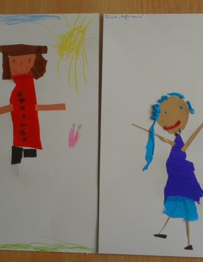 Praca plastyczna: Moja mama - wycinanka 8