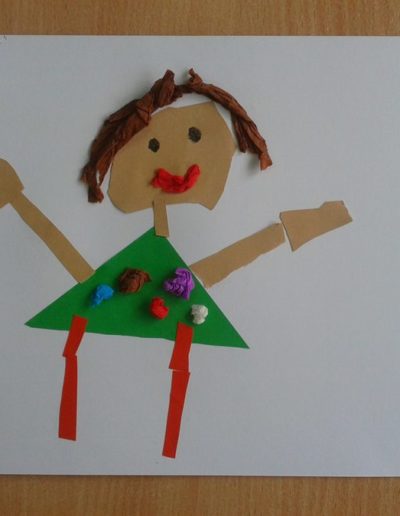 Praca plastyczna: Moja mama - wycinanka 9