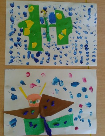 Praca plastyczna: Motylki - wycinanka 10