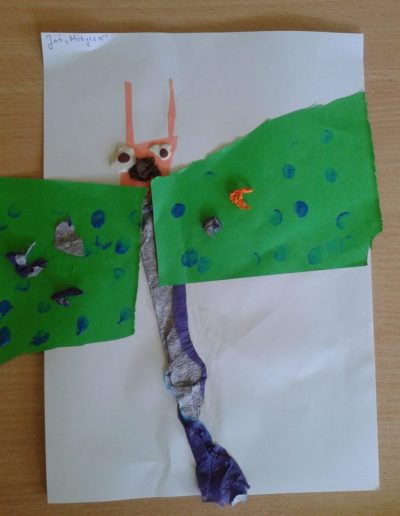 Praca plastyczna: Motylki - wycinanka 13