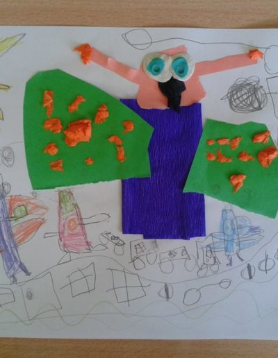 Praca plastyczna: Motylki - wycinanka 2