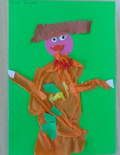 Praca plastyczna: Pani Jesień - wyklejanka 2