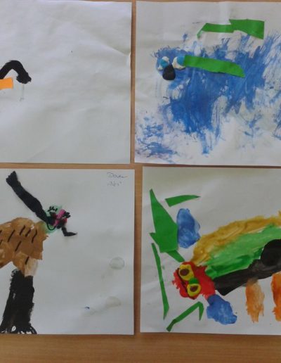 Praca plastyczna: Piesek malowany farbkami 6