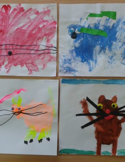 Praca plastyczna: Piesek malowany farbkami 9