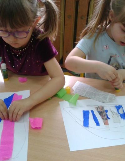 Praca plastyczna: Pisanki - wyklejanka 4