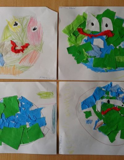 Praca plastyczna: Jak dbamy o czystość naszej planety - wydzieranka 70