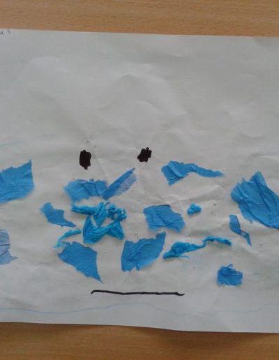 Praca plastyczna: Jak dbamy o czystość naszej planety - wydzieranka 72