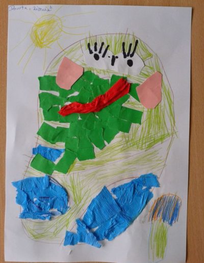Praca plastyczna: Jak dbamy o czystość naszej planety - wydzieranka 65