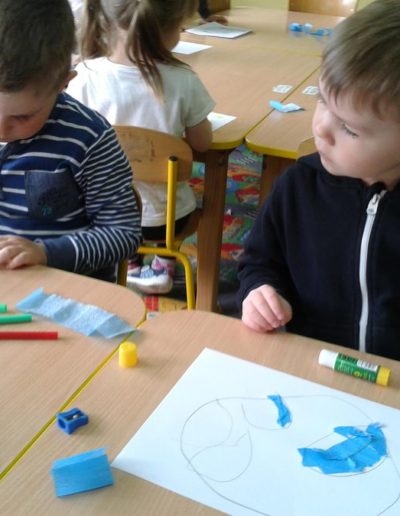 Praca plastyczna: Jak dbamy o czystość naszej planety - wydzieranka 66