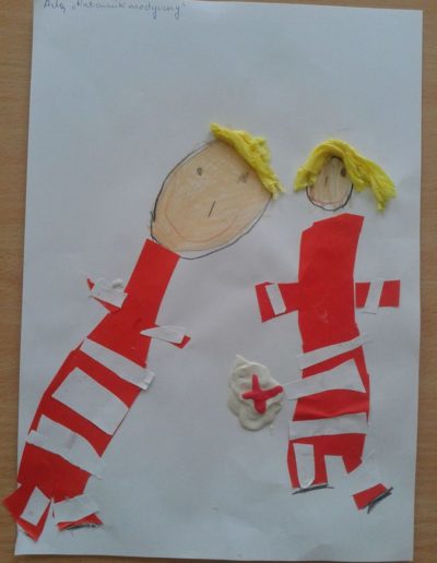 Praca plastyczna: Ratownik medyczny 1