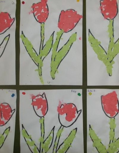 Praca plastyczna: Wiosenne kwiaty 1